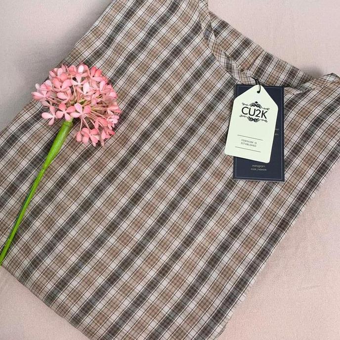 CU2K Midi Dress Hayna Viral Fashion Muslim Outfit Terbaru Bahan Katun Nyaman