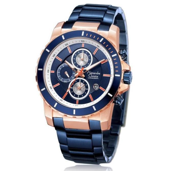 Jam Tangan Fashion AC 6141 MCBURBU Jam Tangan Pria Alexandre Christie