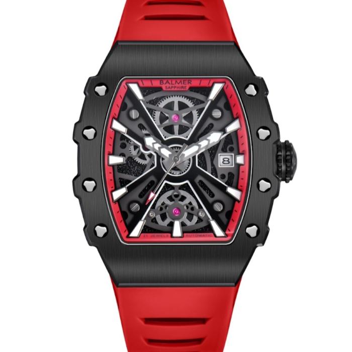 Jam Tangan Pria Balmer 8836 Automatic Sapphire Glass-Merah