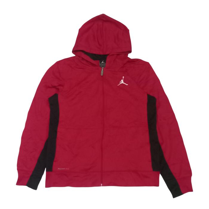 Jaket Traktop Hoodie Air Jordan Merah
