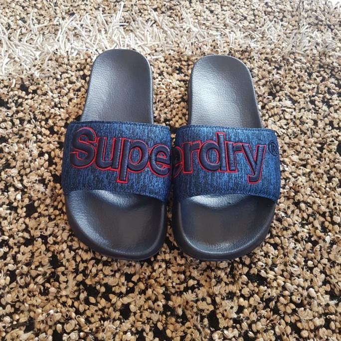 TERBAIK SANDAL SUPERDRY ORIGINAL SLIP ON NAVY