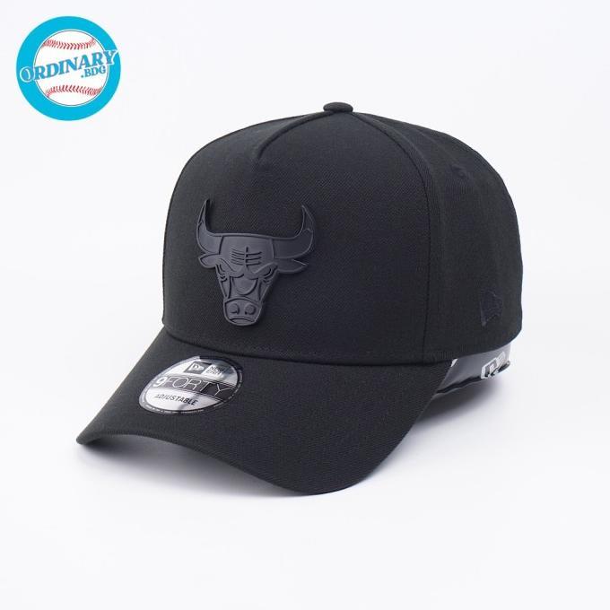 baru !!! Topi New Era Original Chicago Bulls Metal Black K-Frame murah