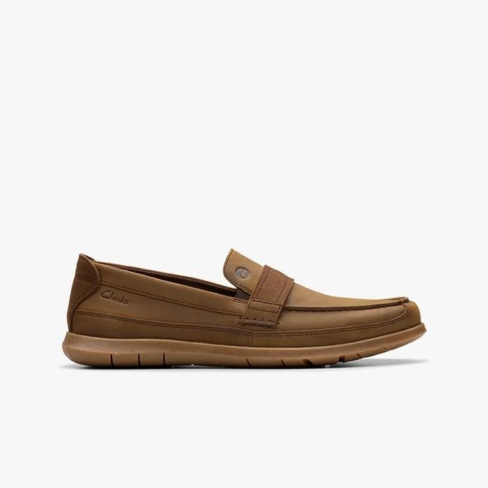 CLARKS Flexway Band Original Loafers Pria Leather - Beeswax