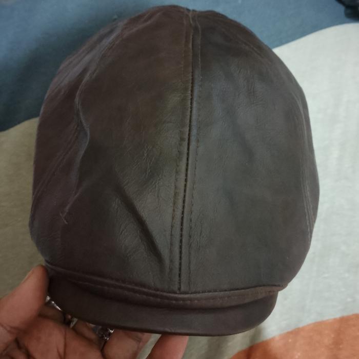 Topi Copet Topi kulit /Topi kodok / Topi Pelukis / Topi Seniman / Flat Cap /topi klasik topi kulit s