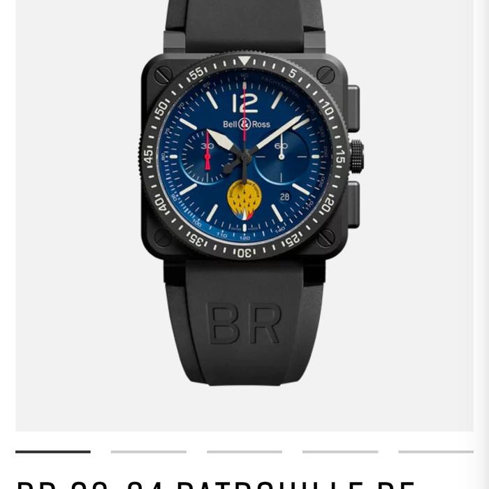 Jam Tangan Bell And Ross B&R BR03-94 PATROUILLE DE FRANCE Original Brand New