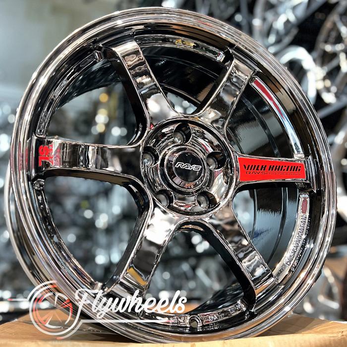 VELG RAYS TE37 R18 BLACK CHROME