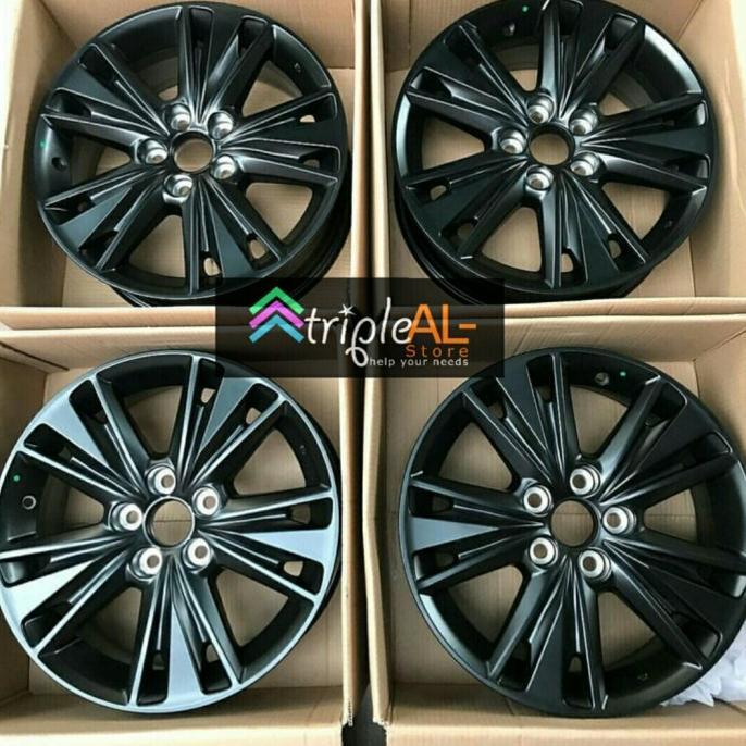 Original Toyota Velg Innova Venturer blackVelek Ring 17 & Dop Roda nya