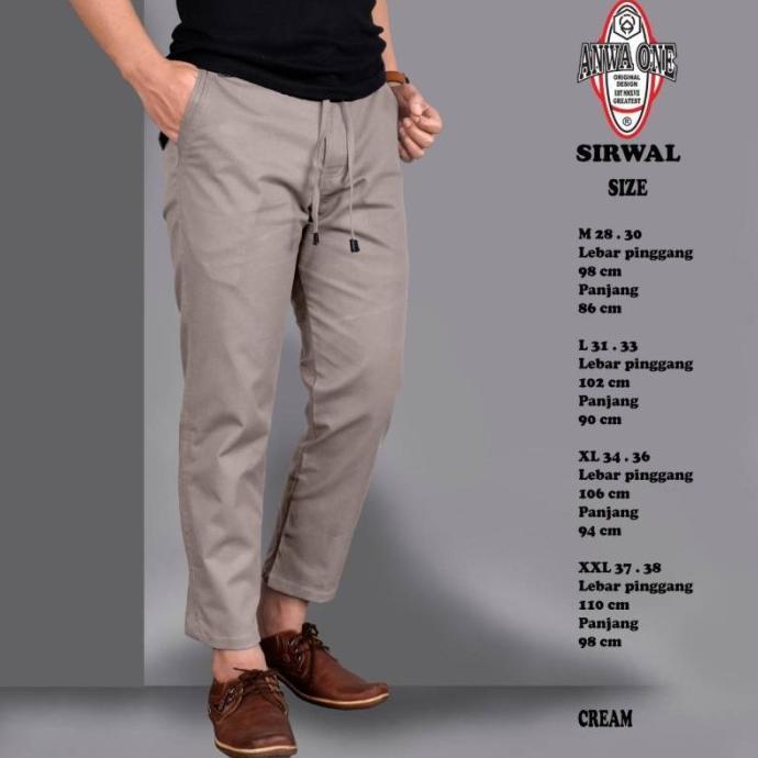 celana sirwal/celana chinos sirwal original anwa one