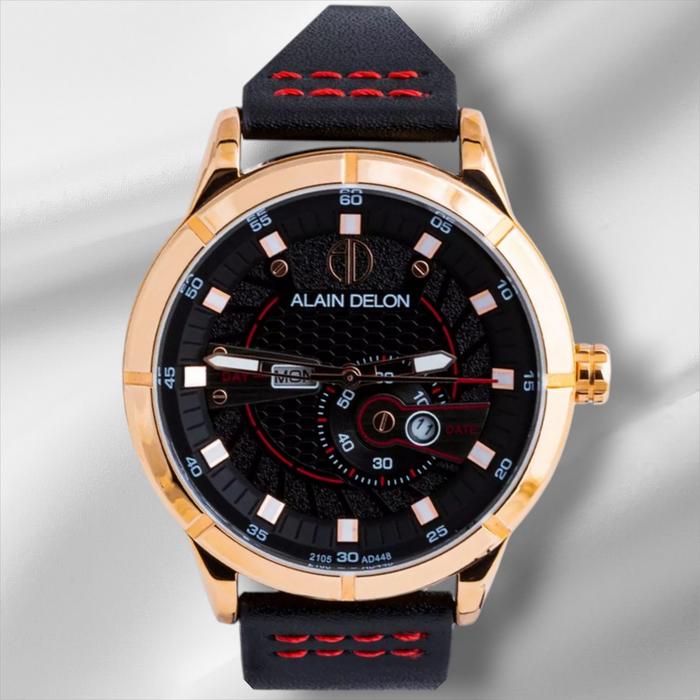 Alain Delon AD448-1535 black rosegold pria original