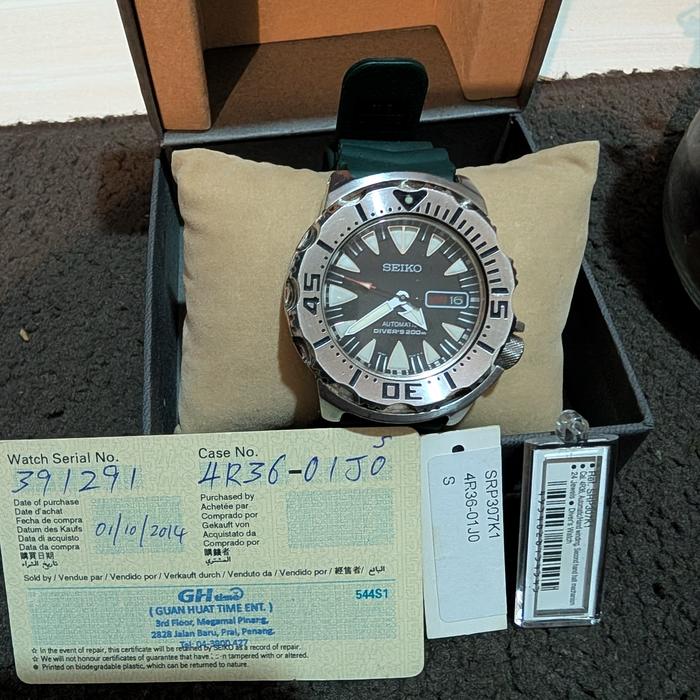 Seiko diver monster gen 2 fang 4R36