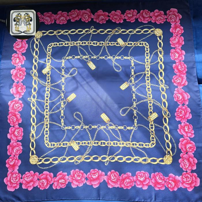 preloved authentic chanel rue cambon silk scarf