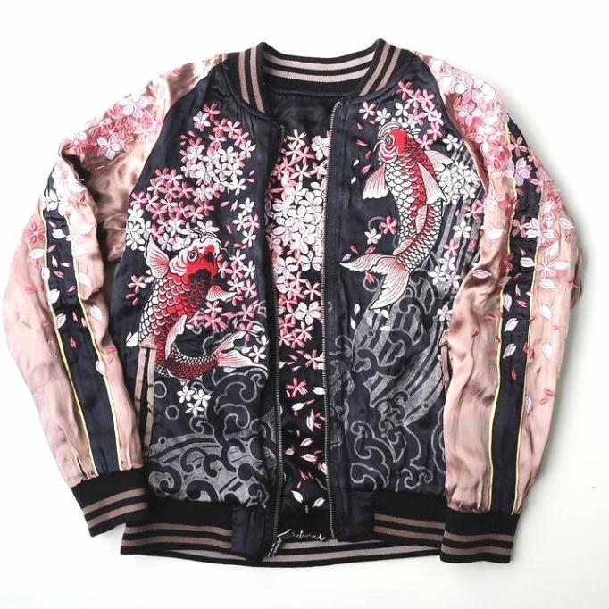 [DenimShoop] Jaket Sukajan Sakura Cherry Blossoms