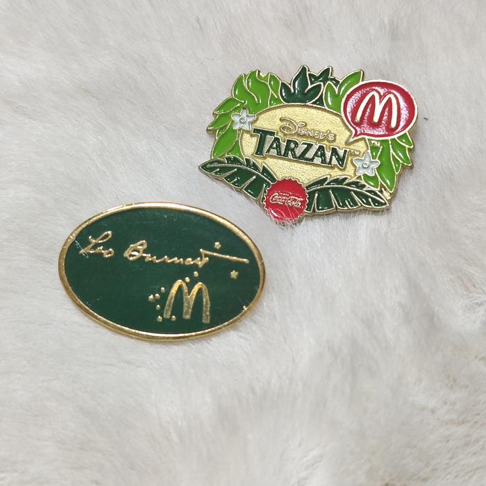 2 pcs Pin McD Vintage Tarzan
