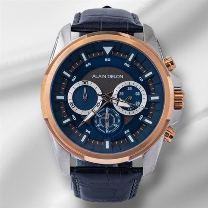 Alain Delon AD437-1382C jam tangan pria original