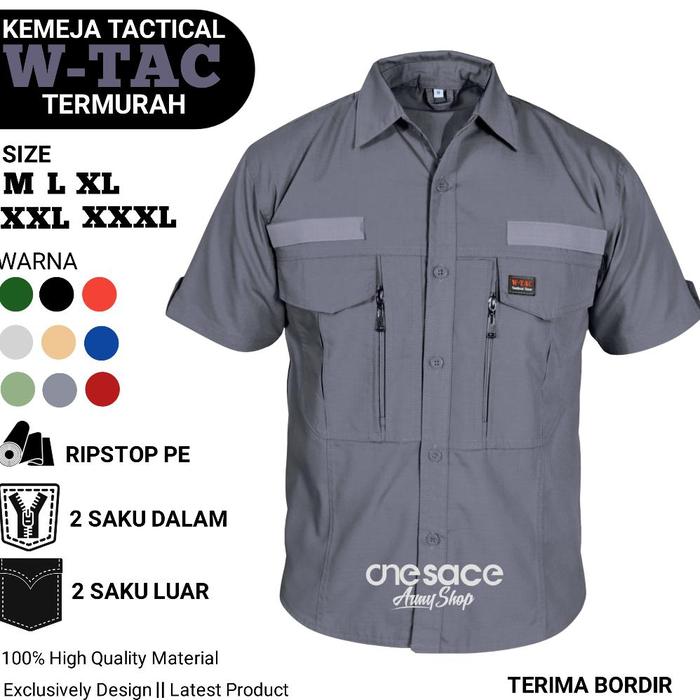 Kemeja Tactical Wtac Lengan Pendek Baju Pdh Pdl