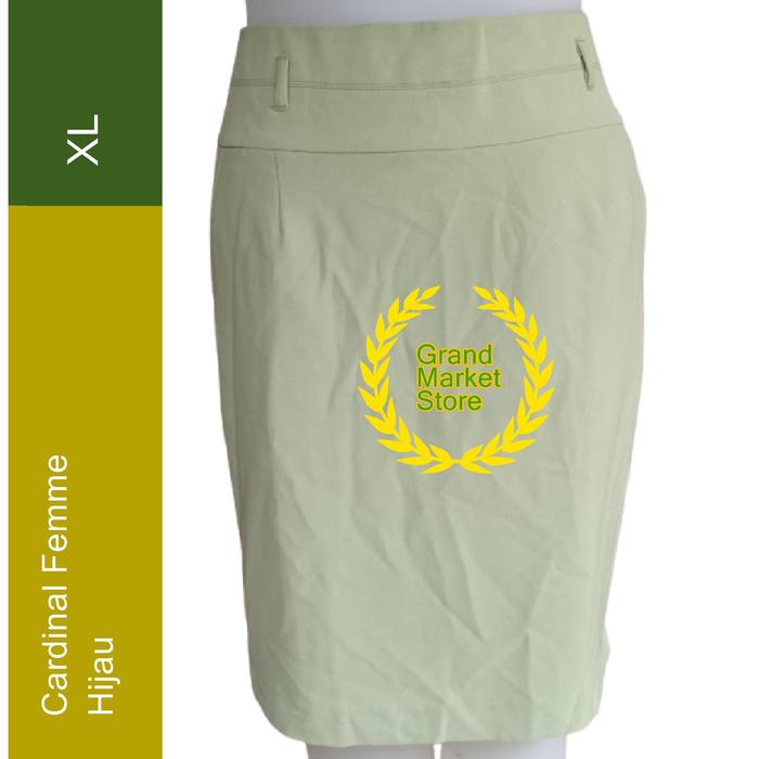 Rok Pencil Cardinal Femme Cardinal Femme Rok Hijau ( XL ) Cardinal Femme Rok Span Pendek Rok Wanita