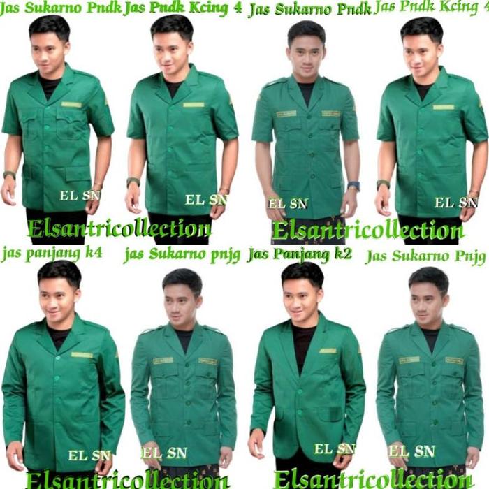 Jas Ansor Baju Ansor Pria Seragam Ansor Gratis Nama