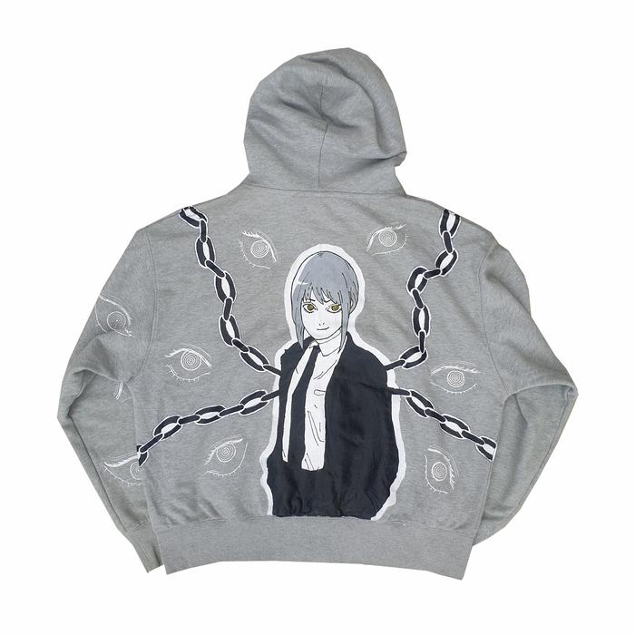 MAKIMA Hoddie Jacket Painted | Hoodie Reworked | Hoodie Painted Anime