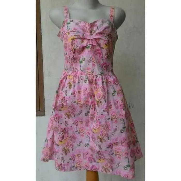 dress preloved thrift pink bunga premium branded Surfer Girl