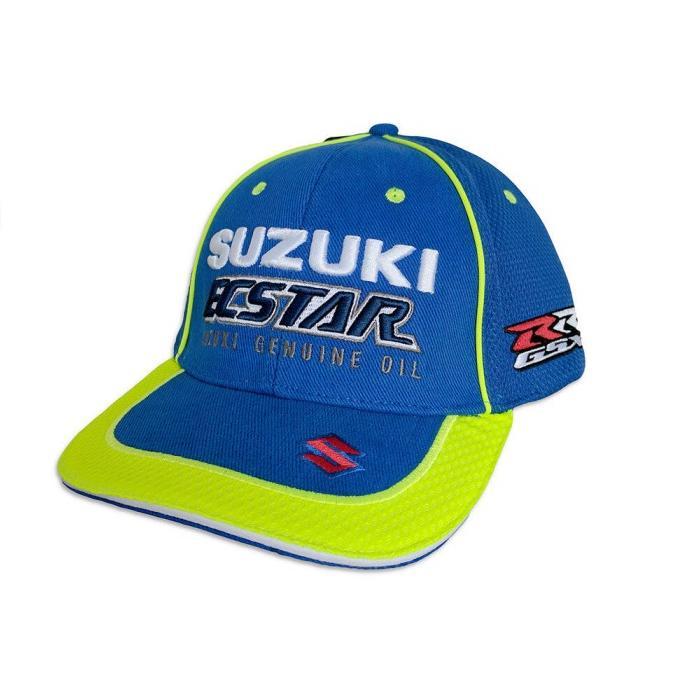 Suzuki Ecstar MotoGP Flat Peak Cap. Topi Unisex Pria Wanita