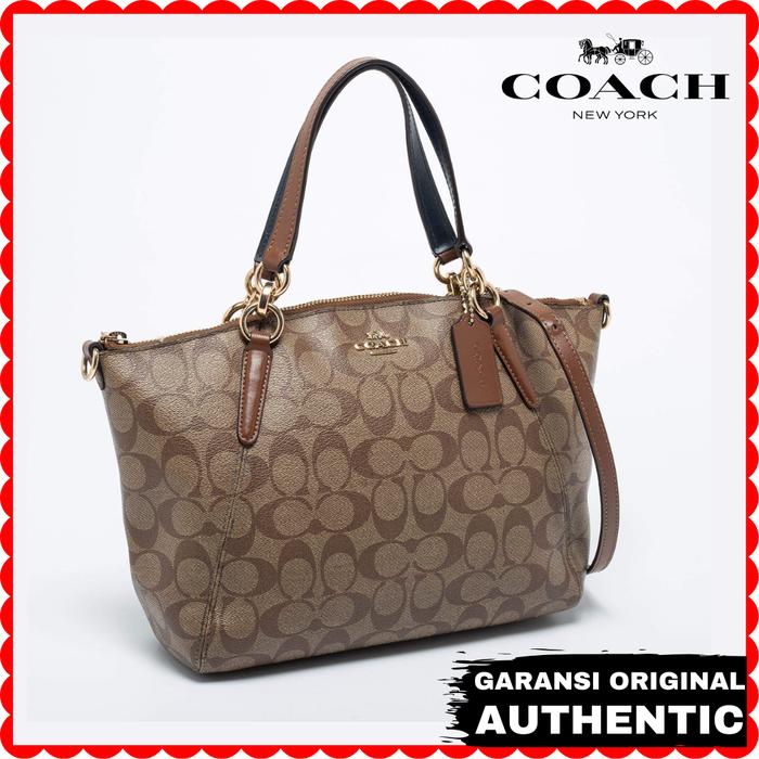 Tas Selempang Coach Wanita Kelsey Satchel Brown Original Store Branded Authentic