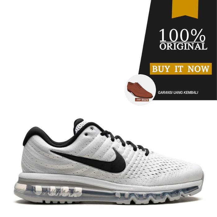 Sepatu Pria Original Sneakers Nike AIR Max 2017 - White/Black Style: 849559-100