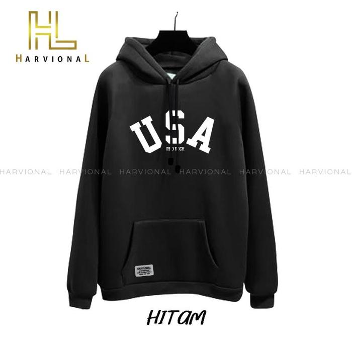 Harvional Hoodie Jemper Usa Redrock Size S - Xxl ( Pria & Wanita )