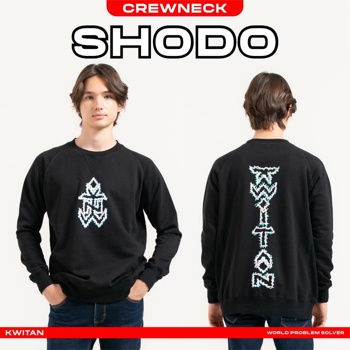 Sweatshirt Crewneck Kwitan Black - SHODO