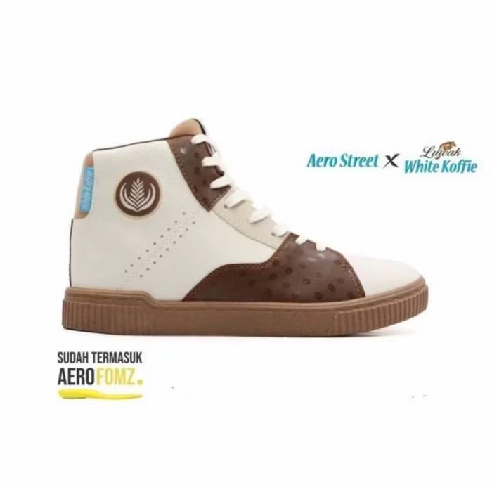 Sepatu Aerostreet X Luwak White Coffee