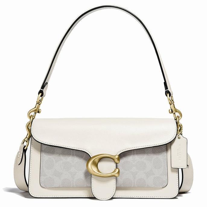 Coach Tabby Shoulder Bag 26 Chalk Signature Canvas White SALE!!!!
