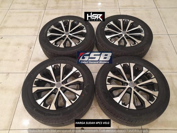 Ready stok velg copotan mobil avanza / XENIA R17X6,5 5X100 ET45 B/P + GY(2024) 215 60 R17