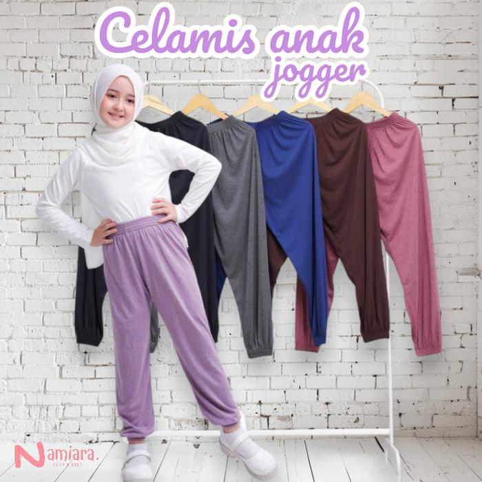 Celamis Inner Pants Anak Perempuan Model Jogger – Bahan Rayon Adem & Nyaman | Celamis Premium XS–L