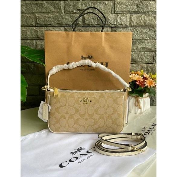 Coach F58321 Top Handle Pouch Crossbody White SALE!!!!