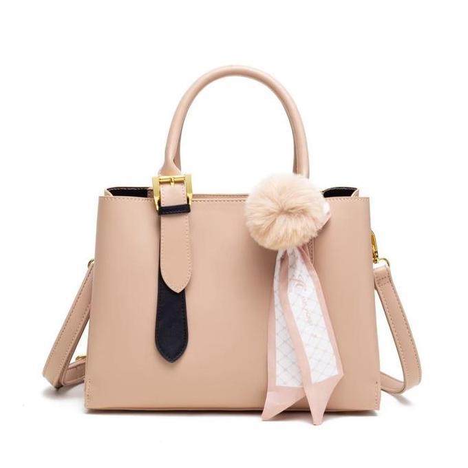 JIMS HONEY Clara Bag Tas Kerja Wanita Tas Kulit Cewek Free Pompom Free Ellis Card Holder Tas Jinjing