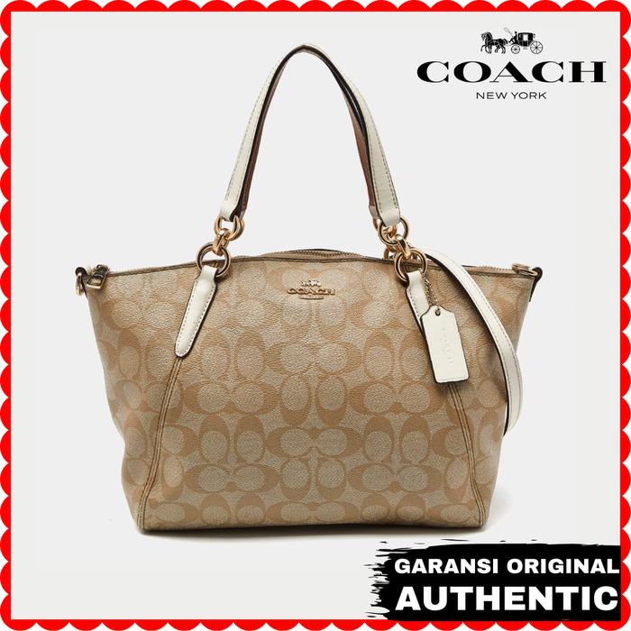 Tas Selempang Coach Wanita Kelsey Satchel Beige Original Store Branded Authentic
