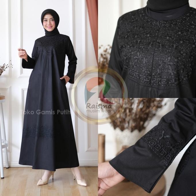 Baju Gamis Hitam / Gamis HItam Polos / Gamis Hitam Katun