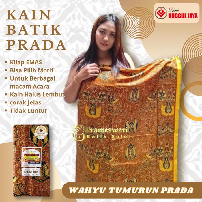 Kain Jarik Batik Solo Motif WAHYU TUMURUN Prodo Prada Sewek Kusuma