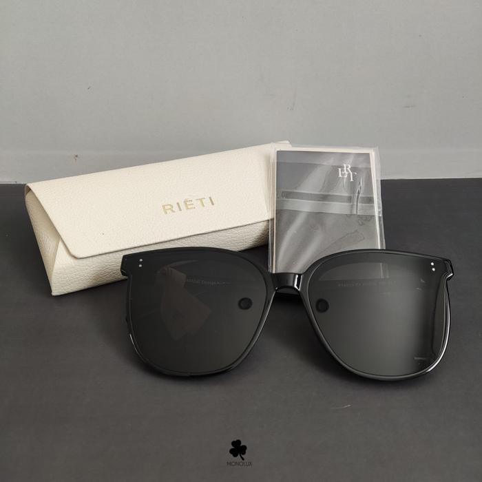 Nwt kacamata Rieti Ali c1 Rt4033 Sunglasses Black hitam With Hardcase White authentic best seller