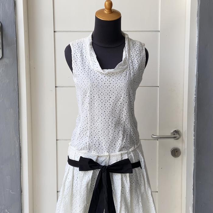 VALENTINO White Midi Dress