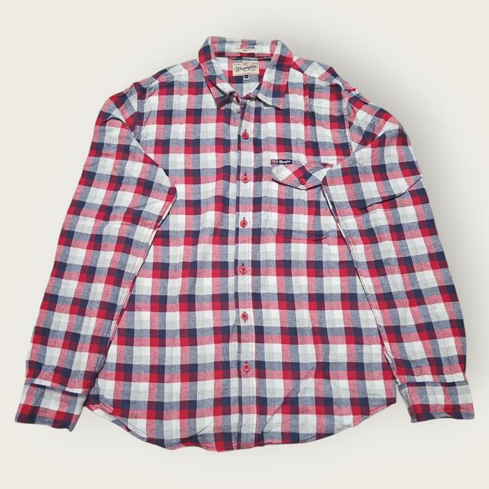 Kemeja Pria Lengan Panjang Flanel Wrangler Original