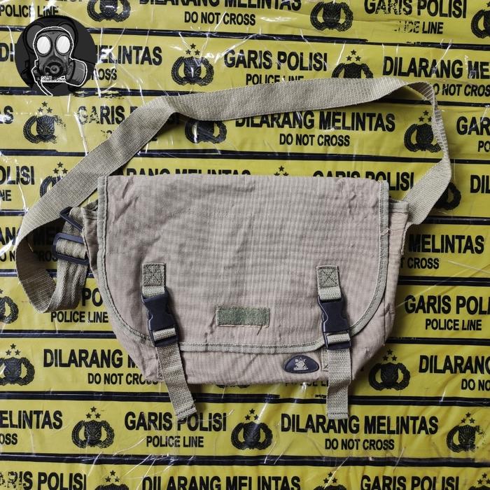 Gas Mask Bag Tas Penyimpan Pembawa Masker Gas & Filter Olive Soldier & Talk