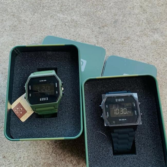 Jam tangan Eiger PROVO Art.918876 Color :black & olive
