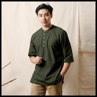 CAMBRA ARMY BY KAUM ADAM - KEMEJA KOKO MODERN BAHAN PREMIUM LENGAN 3/4 HARGA PROMO