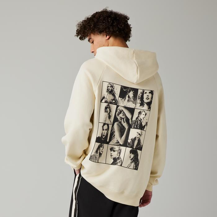 Official Merch Taylor Swift The Eras Tour Beige Hoodie