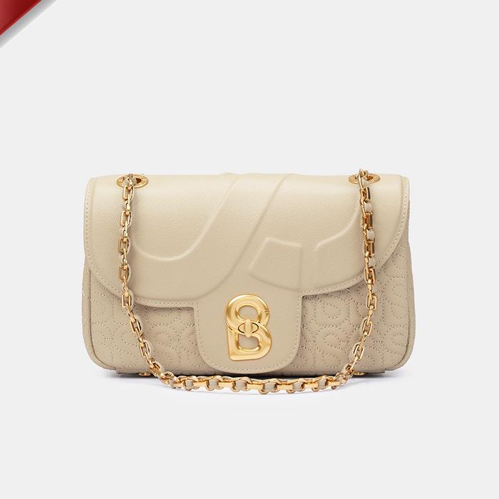 BUTTONSCARVES Aluna Leather Flap Bag - Sand