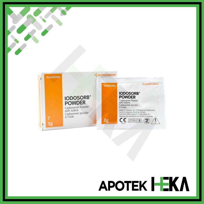 Iodosorb Powder 3 g isi 1 Sachet - Antiseptik Luka