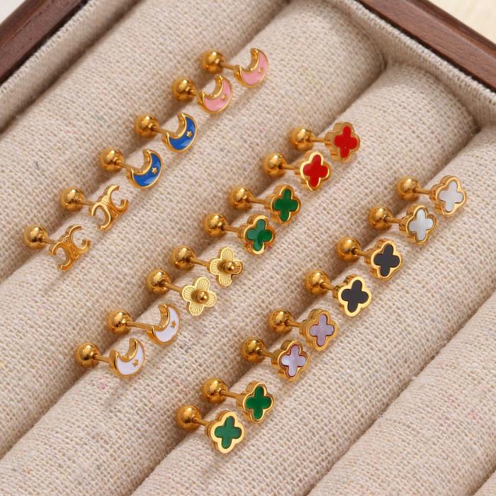 ANTI KARAT Anting Tusuk Titanium Earrings Studded Earrings Anting Tahan Karat Anting Anting Titanium