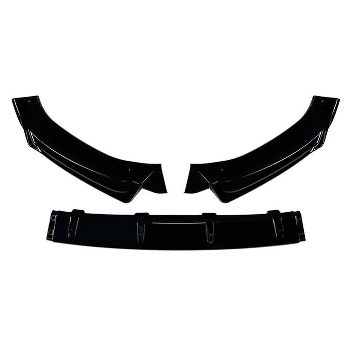 IMPORT FOR AUDI Q5 SQ5 FY SLINE 2018 - 2020 2019 GLOSSY BLACK CAR FRONT BUMPER SPOILER SPLITTER LIP 