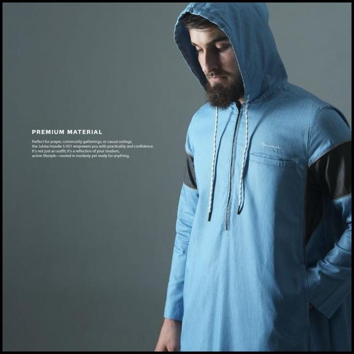 NEW JUBAH HOODIE SAMASE PREMIUM MATERIAL | JUBAH GAMIS PRIA HOODIE LENGAN PANJANG | JUBBA SAMASE S 0