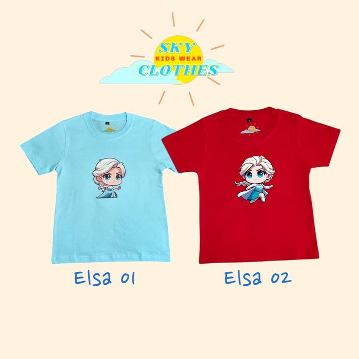 Kaos Anak Elsa Frozen Kaos Princess Elsa Disney